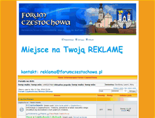 Tablet Screenshot of forumczestochowa.pl